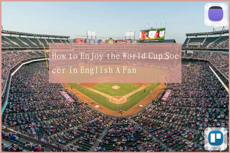 How to Enjoy the World Cup Soccer in English A Fan